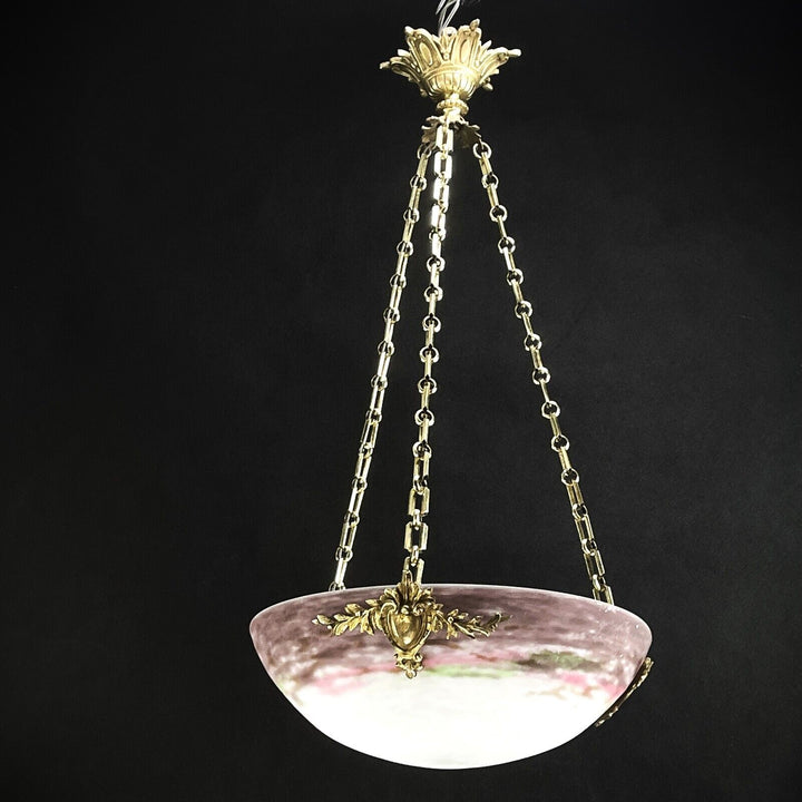 ミューラー兄弟  アールデコ シャンデリア 吊りランプ ゴッドファザー・ド・ヴェール