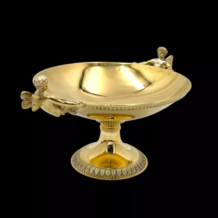 オディオ (Odiot)  ゼフィールハンドル付きヴェルメイユ製カップ 純銀