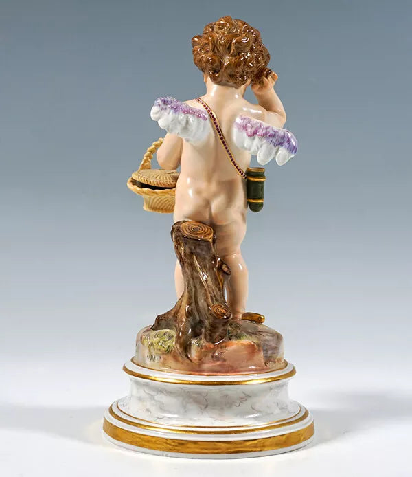 Meissen マイセン フィギュリン 人形 置物 マイセン人形 フィギュリン「キューピッドとバスケット