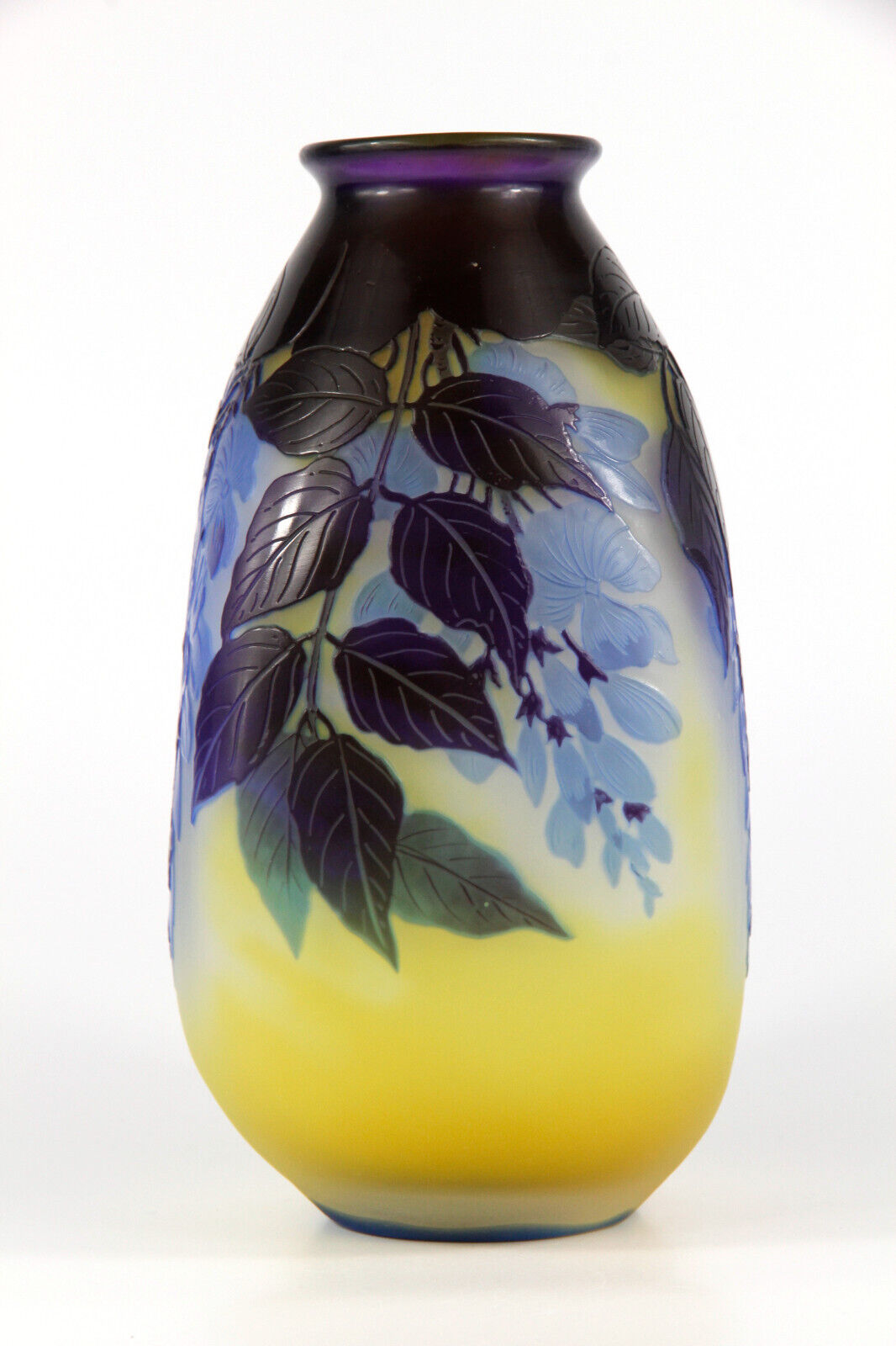 エミールガレ 藤の花が描かれた花瓶 アールヌーボー 1925年頃の