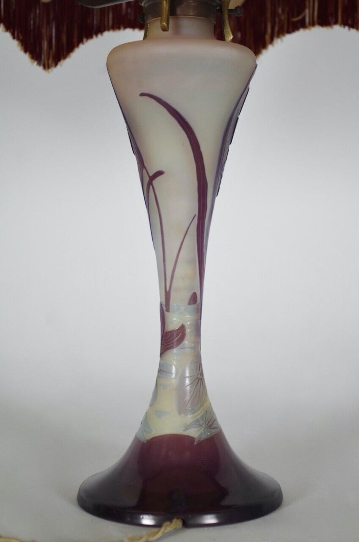 エミールガレ ホテイアオイの花のランプ