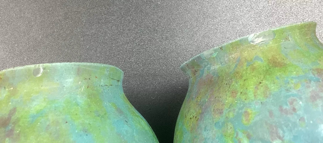 ドーム兄弟(ドームナンシー) チューリップのダブルテーブルランプ  アールヌーボー時代の作品