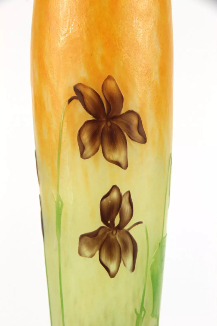 ドーム兄弟（ドームナンシー）スミレの花が描かれた花瓶