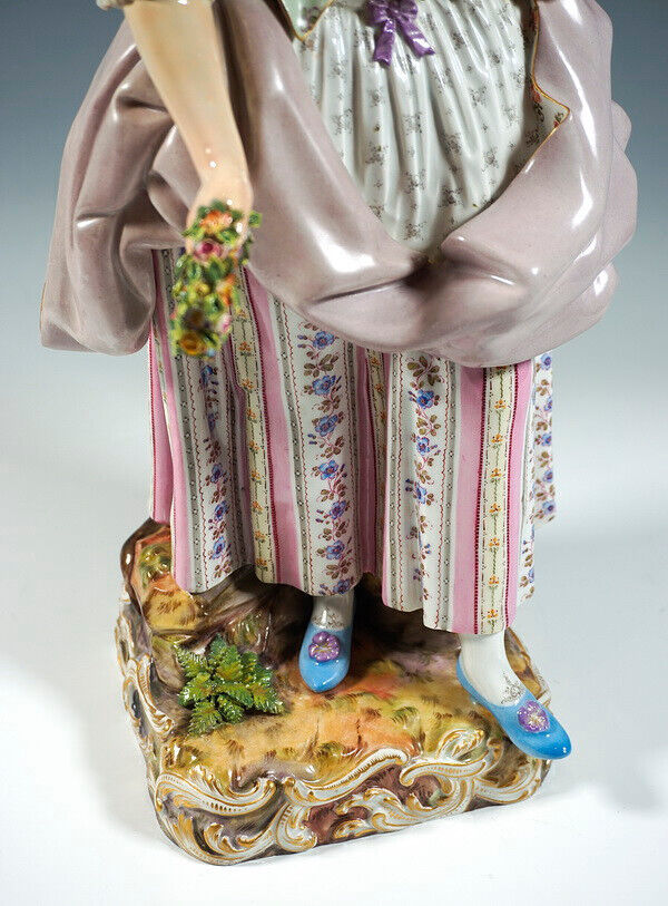 マイセン人形 「庭師の夫妻」 ヨハン・カール・シェーンハイト作