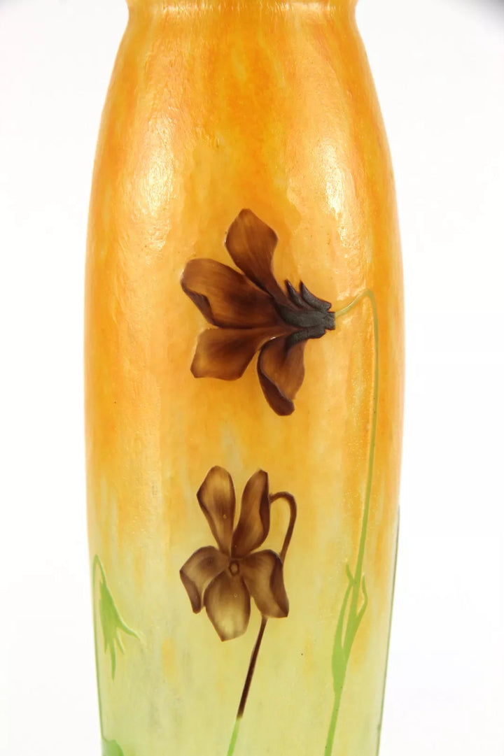 ドーム兄弟（ドームナンシー）スミレの花が描かれた花瓶