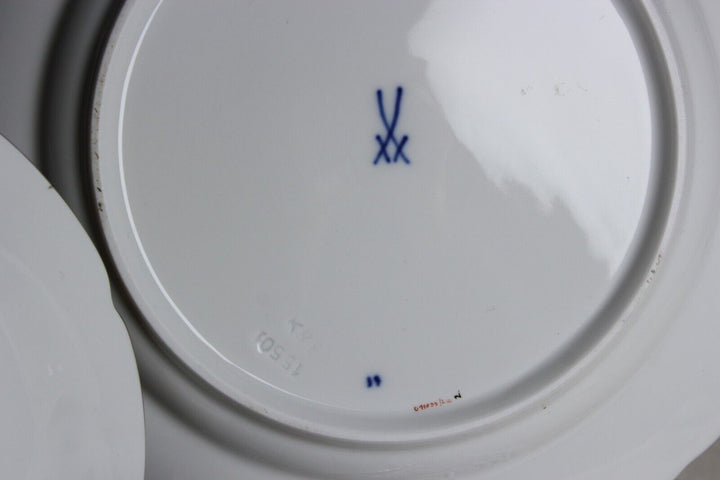 マイセン Bフォーム 花の絵が散りばめられたコバルトブルーの金縁コーヒーセット2