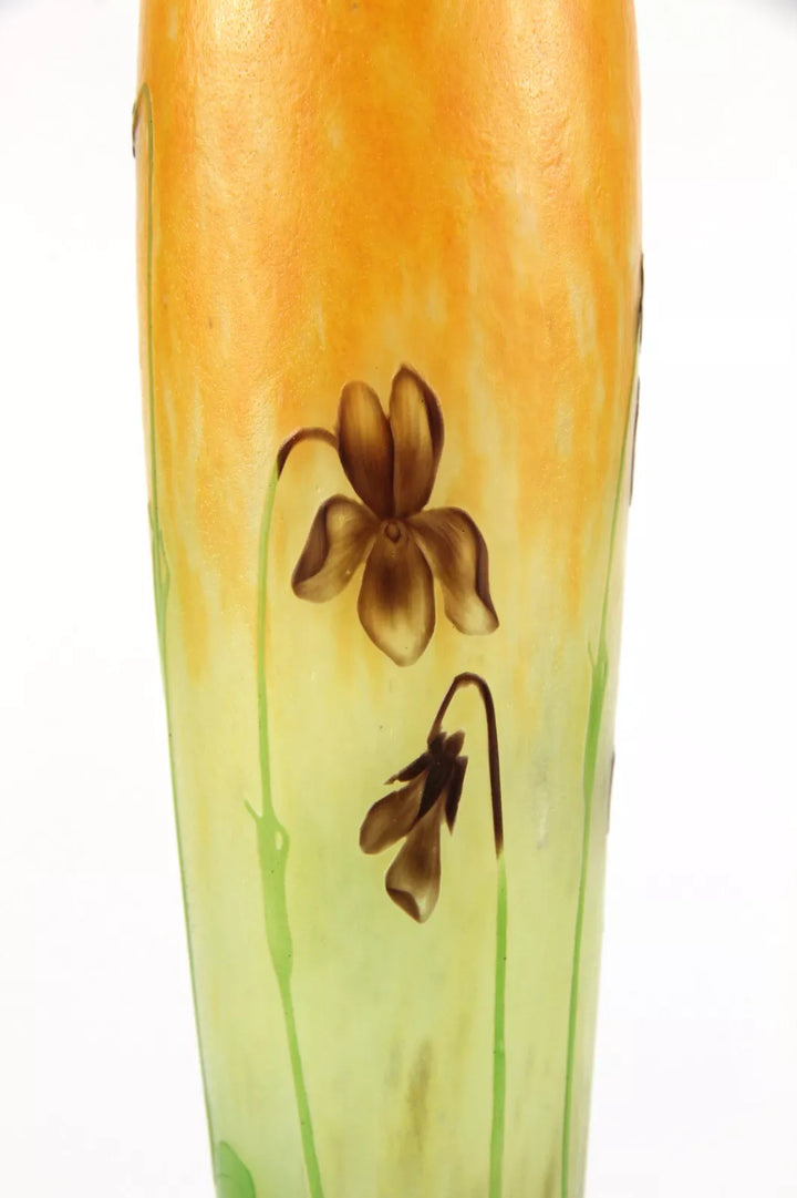 ドーム兄弟（ドームナンシー）スミレの花が描かれた花瓶