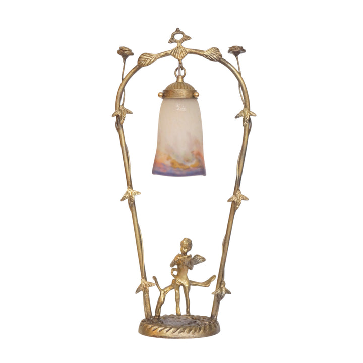 ミューラー兄弟 アールヌーボー調テーブルランプ「フィドラーズ・ガーデン」