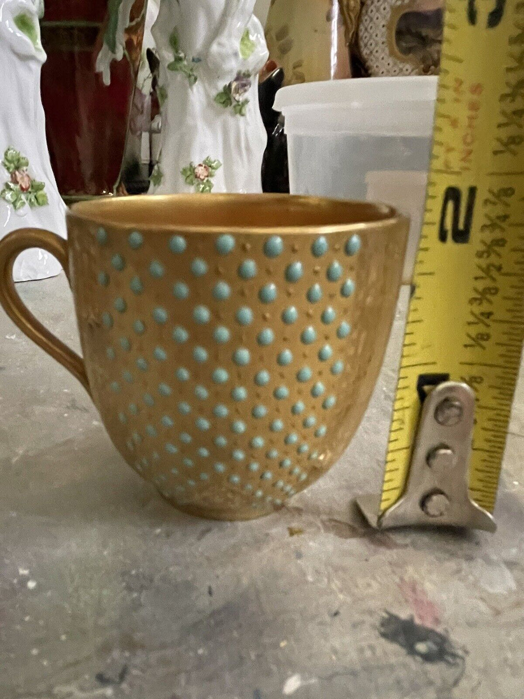 コールポート ターコイズジュエルデミタス カップ＆ソーサー