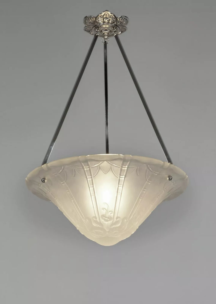 ドーム兄弟 フランス製 アールデコ ペンダントシャンデリア