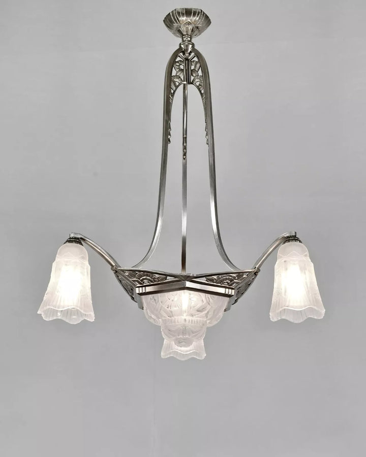 メネディー フランス製 1930年 アールデコ シャンデリア