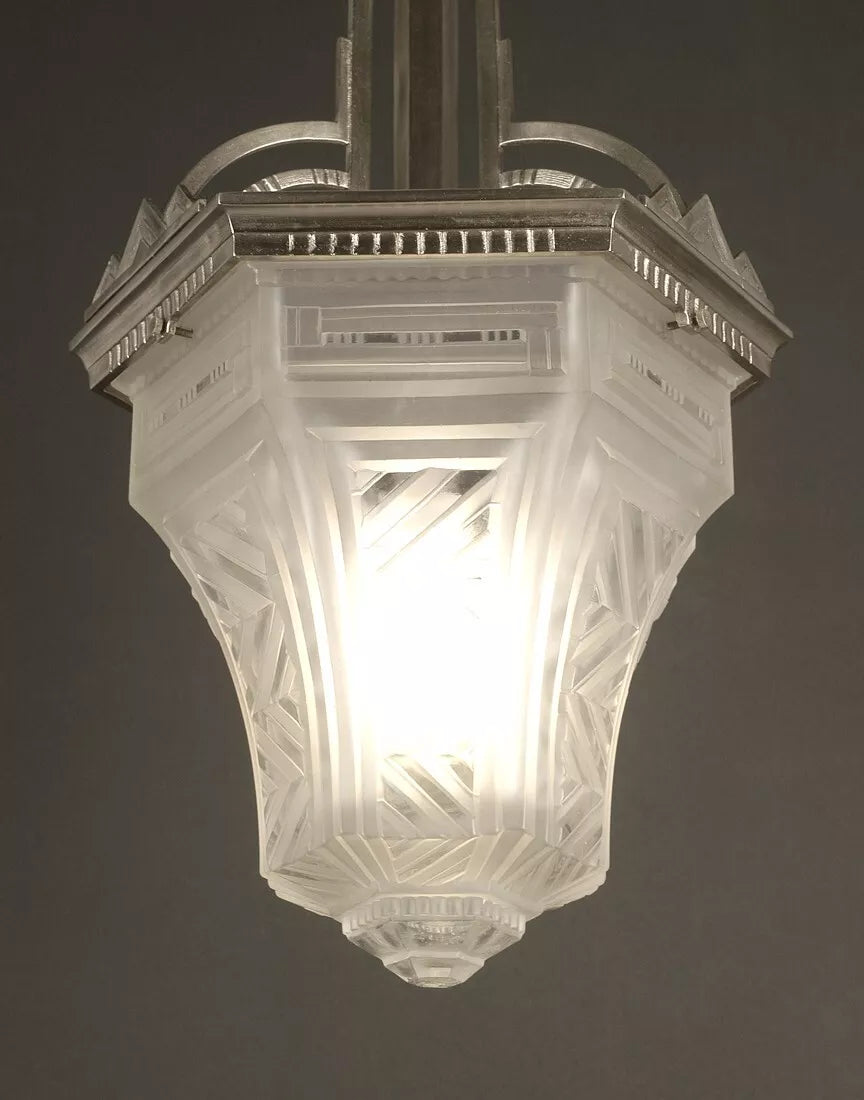 メネディー/ミューラー兄弟 銀青銅 & プレスガラス製 ランタン