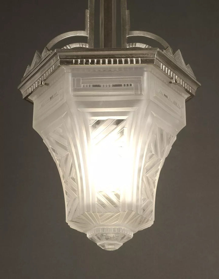 メネディー/ミューラー兄弟 銀青銅 & プレスガラス製 ランタン