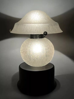 ドームナンシー ポット型 卓上照明 カメオ彫り 被せガラス ナイト ドームナンシー ポット型 卓上照明 カメオ彫り 被せガラス ナイト