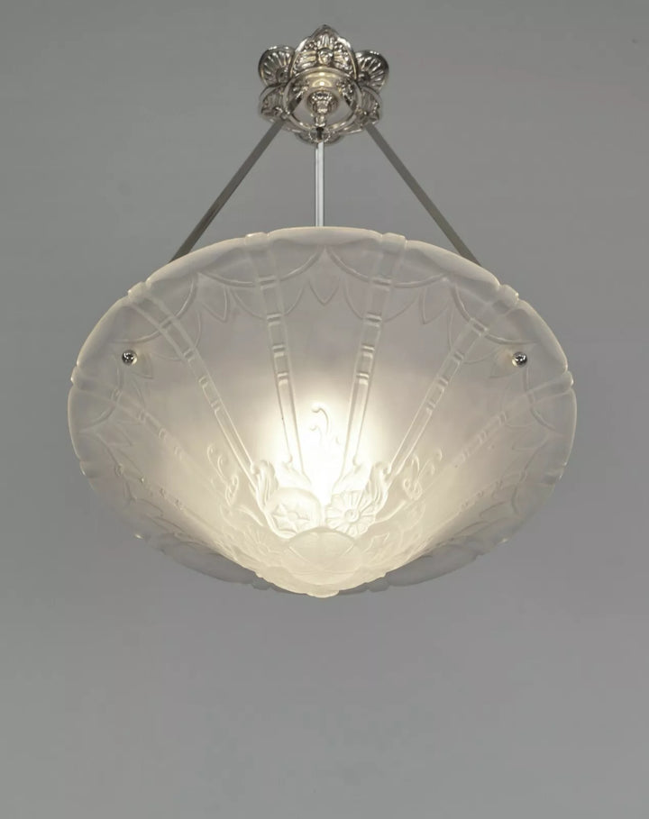 ドーム兄弟 フランス製 アールデコ ペンダントシャンデリア