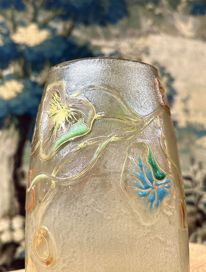 エミールガレの初期作品　キンレンカの花の花瓶