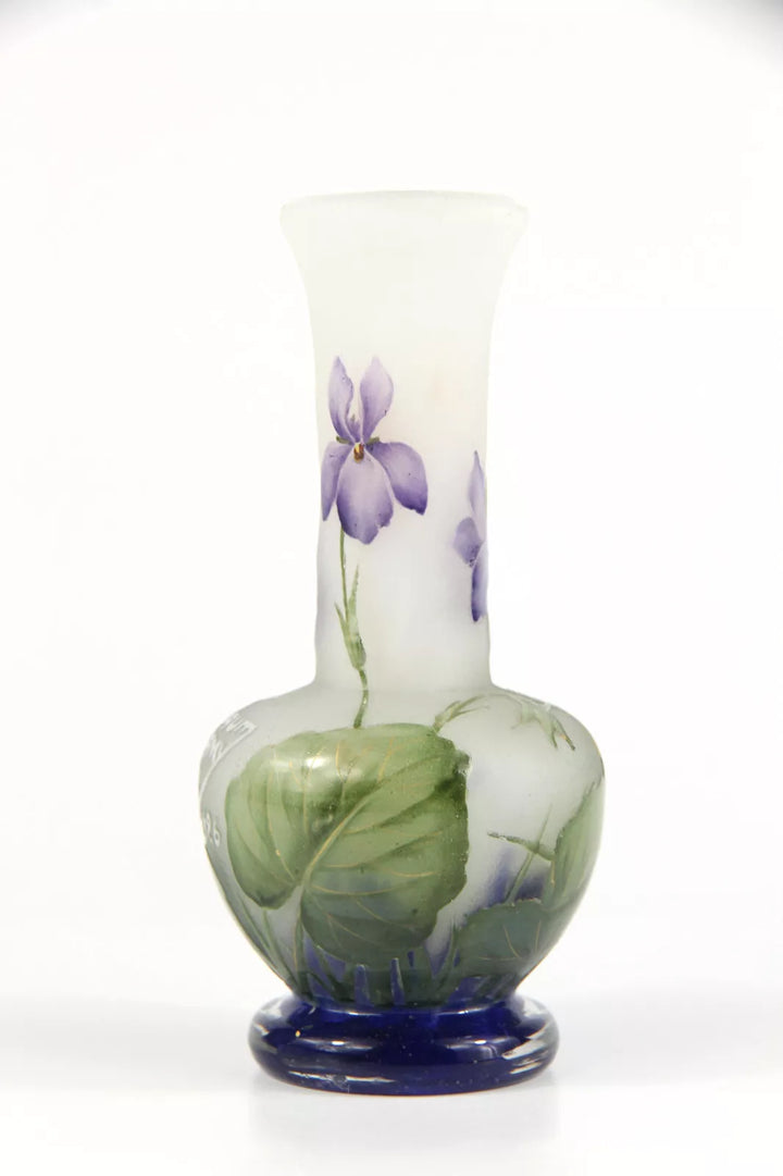 ドーム兄弟（ドームナンシー）スミレの花が描かれた花瓶
