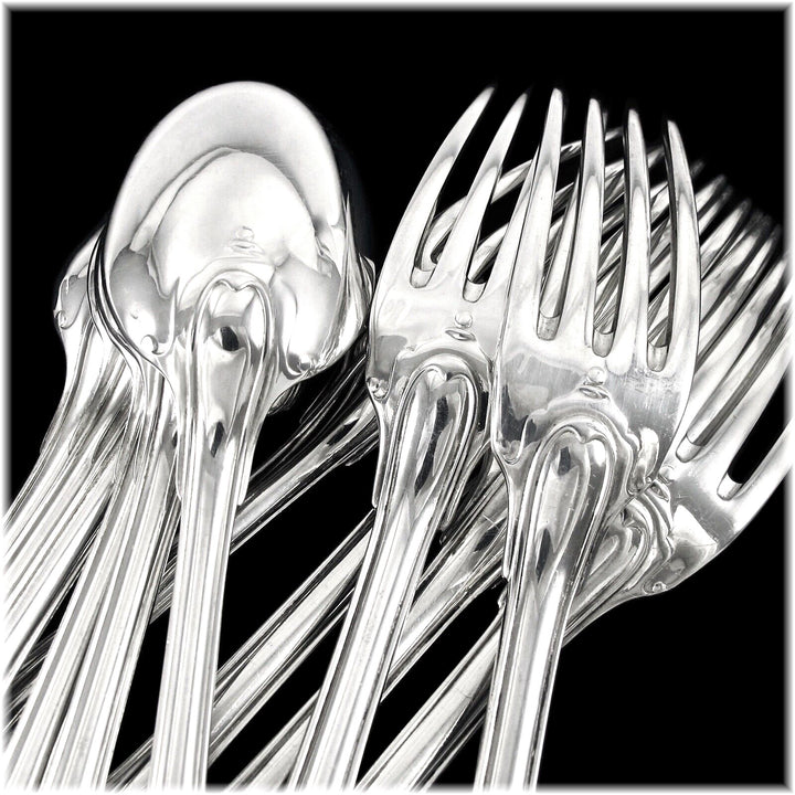 ピュイフォルカ モデル　エリゼ：高級純銀製デザート／アントルメ大皿セット