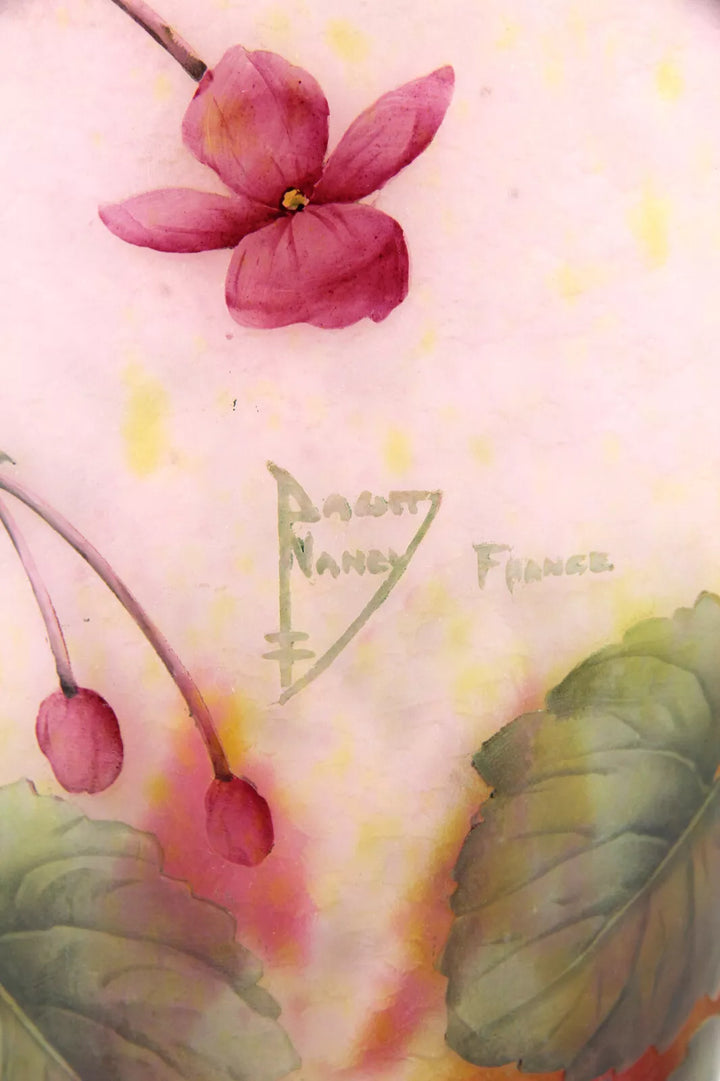 ドーム兄弟（ドームナンシー）ゼラニウムの花が描かれた花瓶