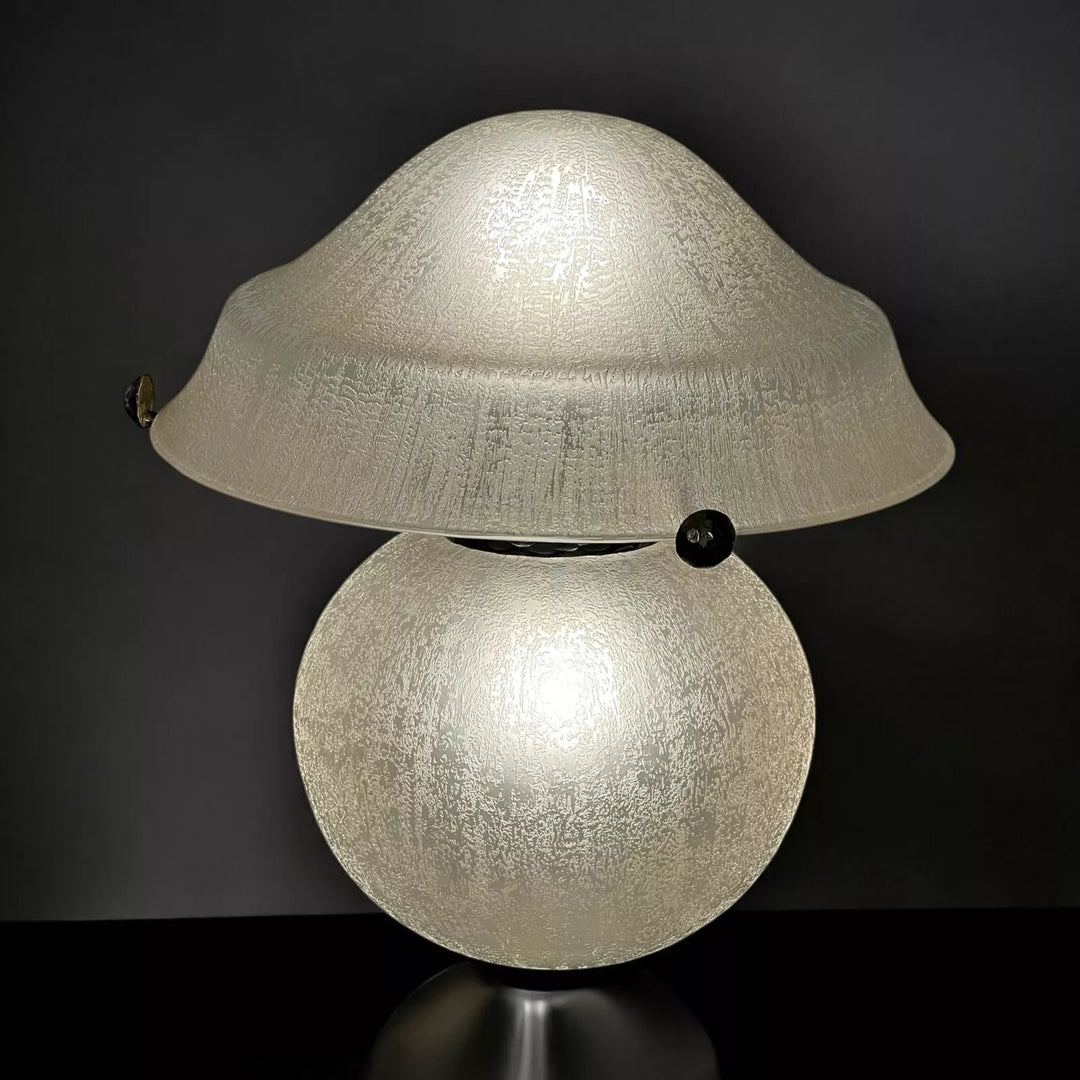 ドーム兄弟（ドームナンシー）ホワイトガラスランプ フロスト加工マット仕上げ