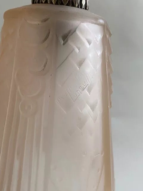 ミューラー兄弟 ニッケルメッキアールデコランプ