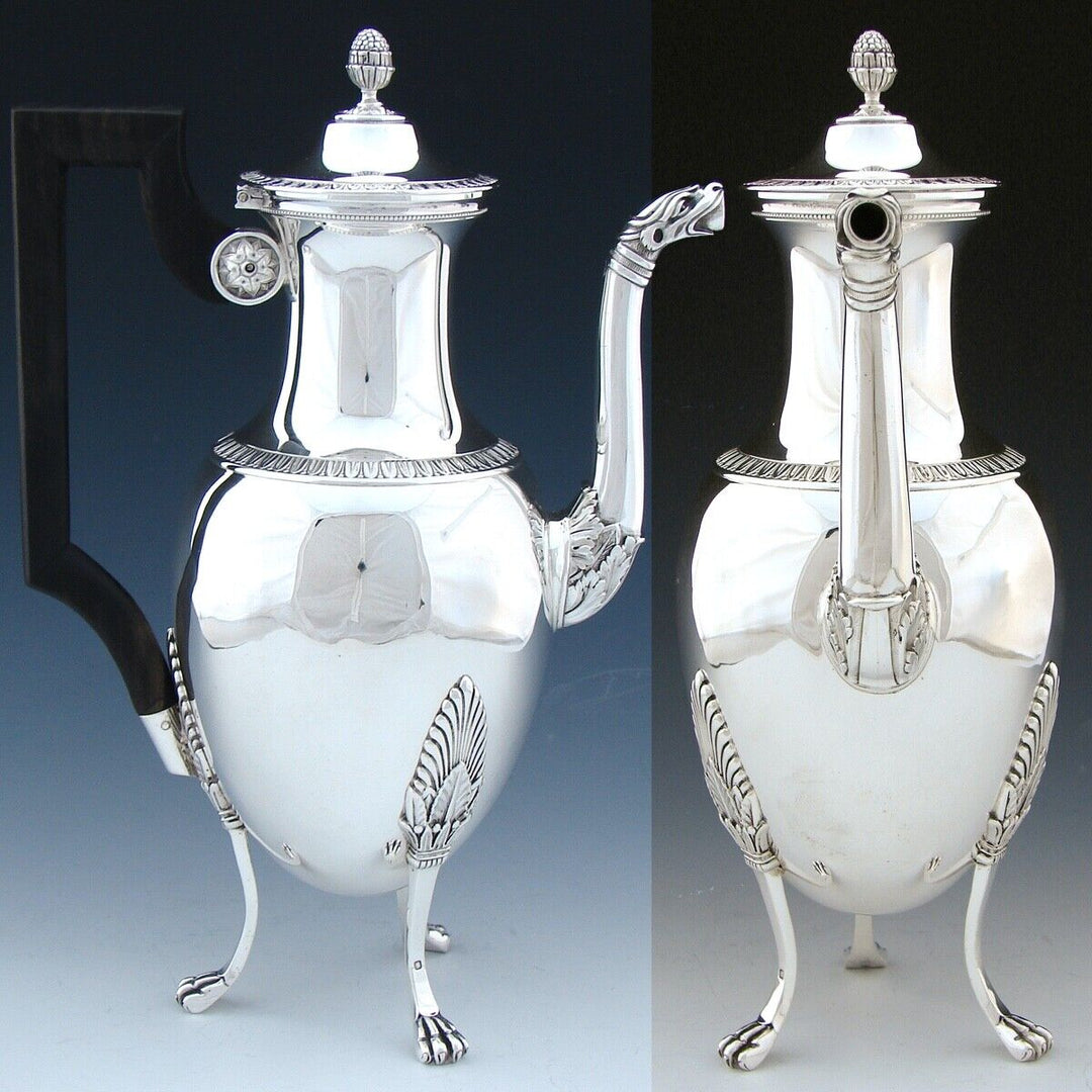 オディオ ホール スターリングシルバー 王族御用達コーヒー＆ティーセット4点