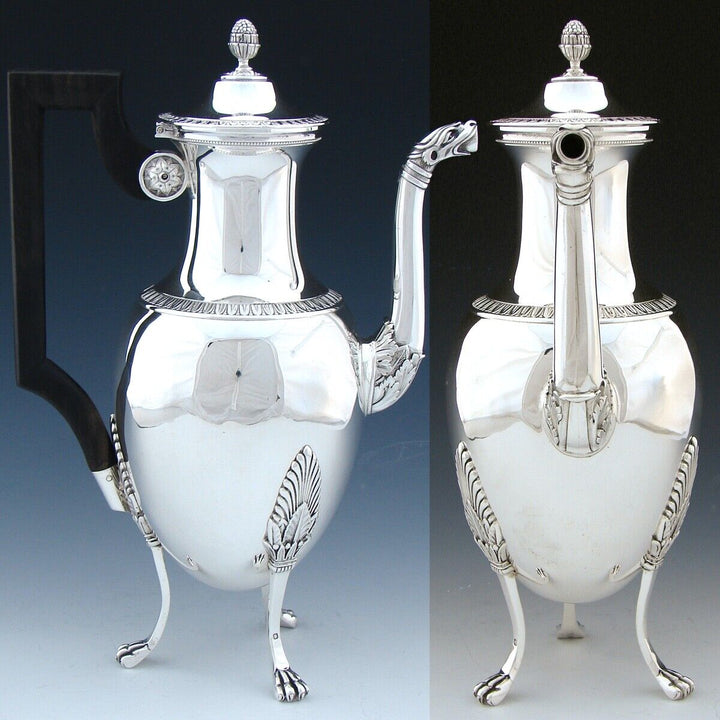 オディオ ホール スターリングシルバー 王族御用達コーヒー＆ティーセット4点