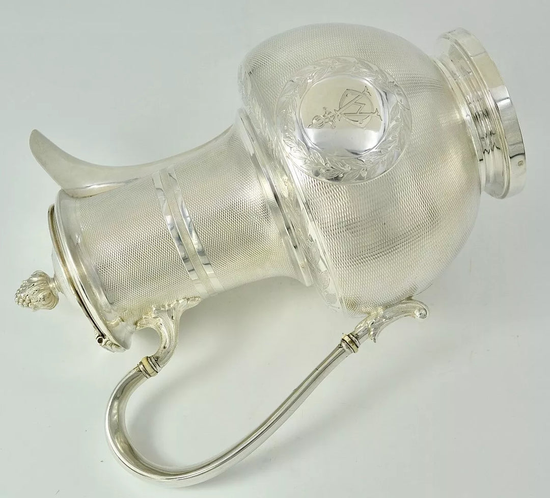 オディオ スターリングシルバー ティーポット ナポレオンIII様式