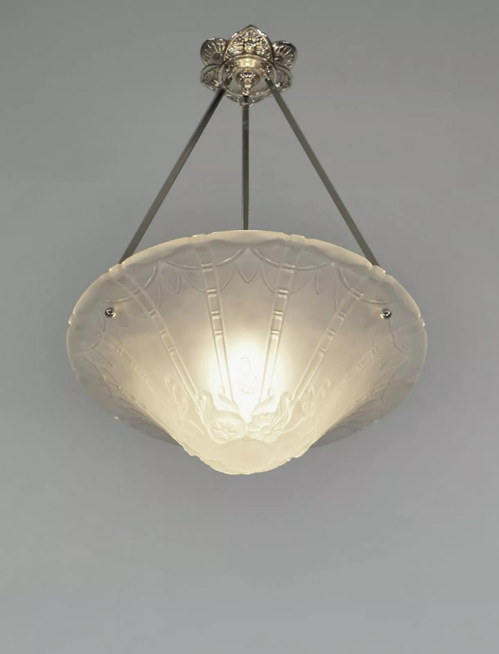 ドーム兄弟 フランス製 アールデコ ペンダントシャンデリア