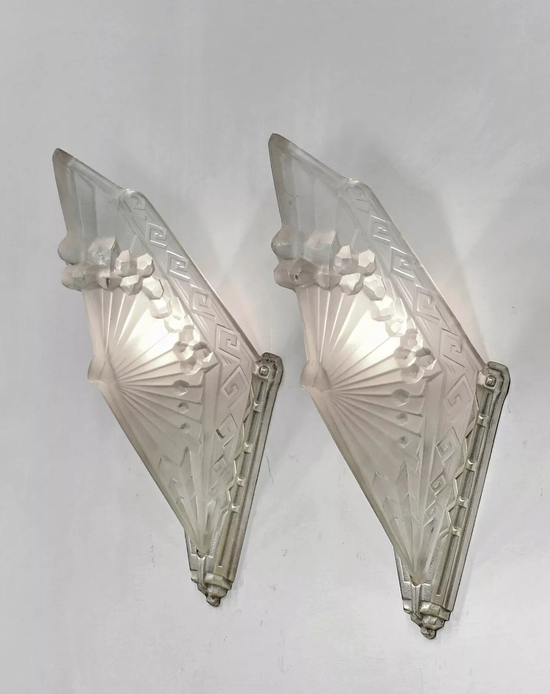 シュナイダー兄弟 フランス製 1930年 アールデコ ウォールランプ（ペア）