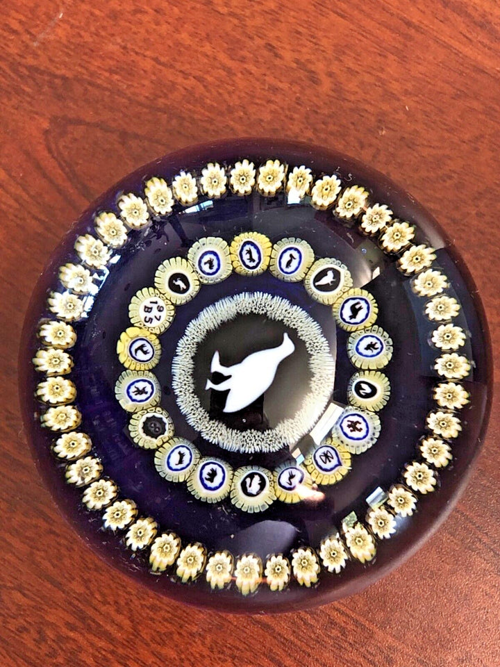 ヴィンテージ バカラ 雄鶏のガラスペーパーウェイト 1975年