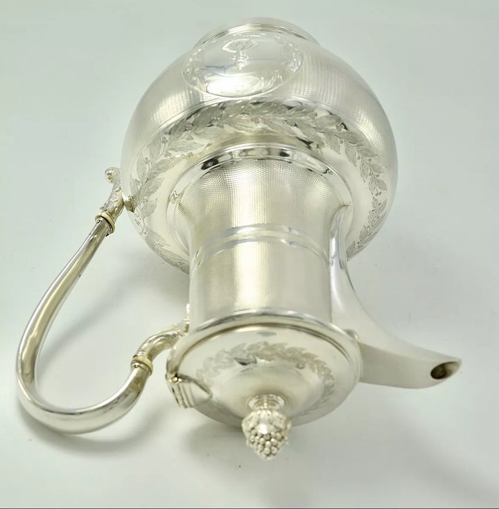 オディオ スターリングシルバー ティーポット ナポレオンIII様式