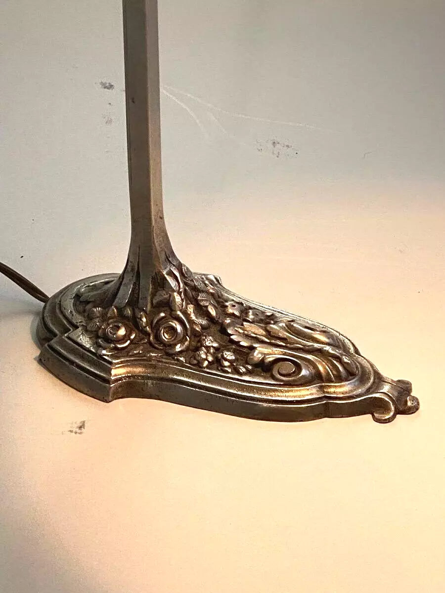 ミューラー兄弟 ニッケルメッキアールデコランプ