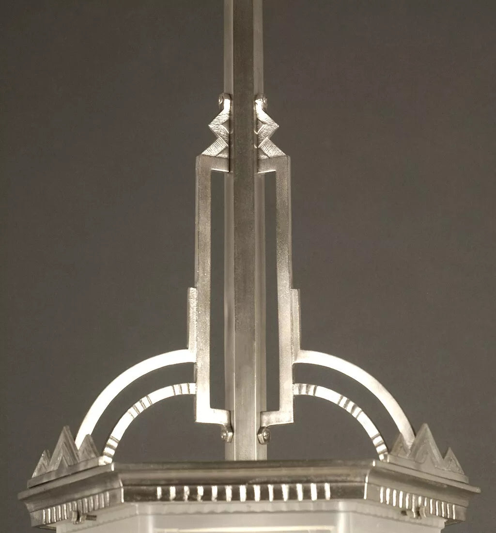 メネディー/ミューラー兄弟 銀青銅 & プレスガラス製 ランタン