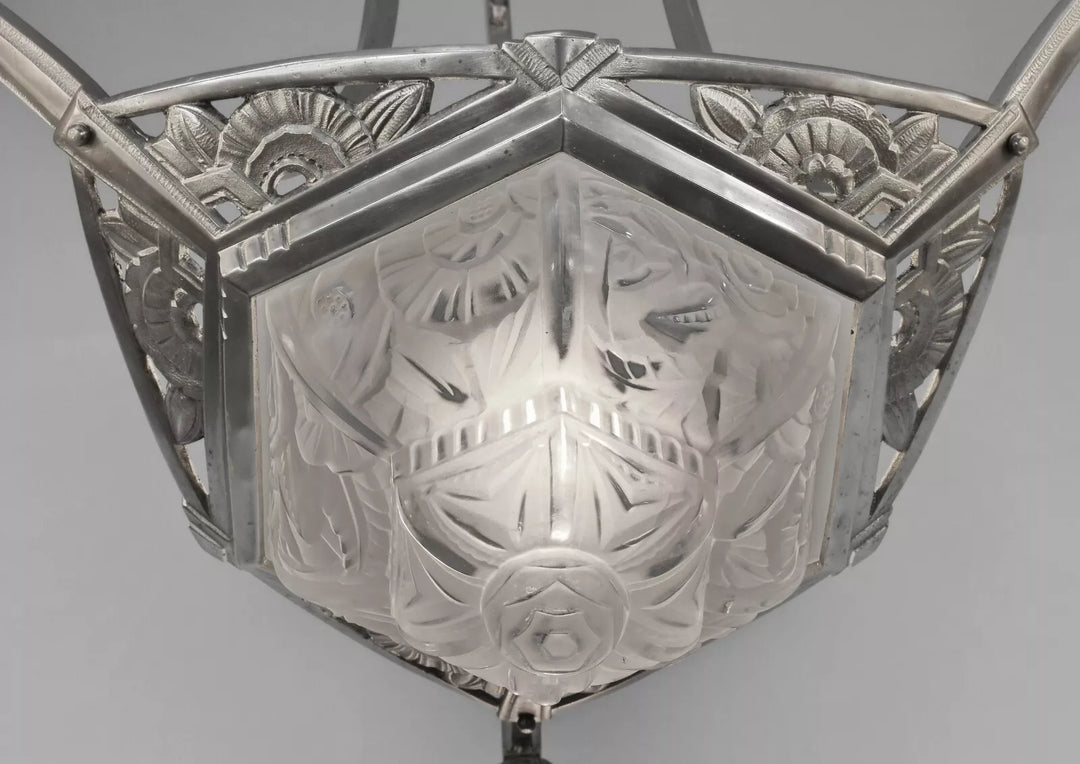 メネディー フランス製 1930年 アールデコ シャンデリア