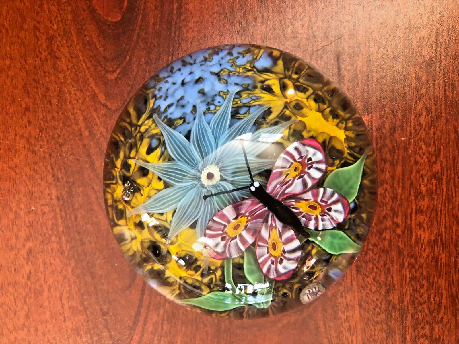 ペーパーウエイト　murano ITALY Antique Vintage Italian Murano Large Millefiori Paperweight