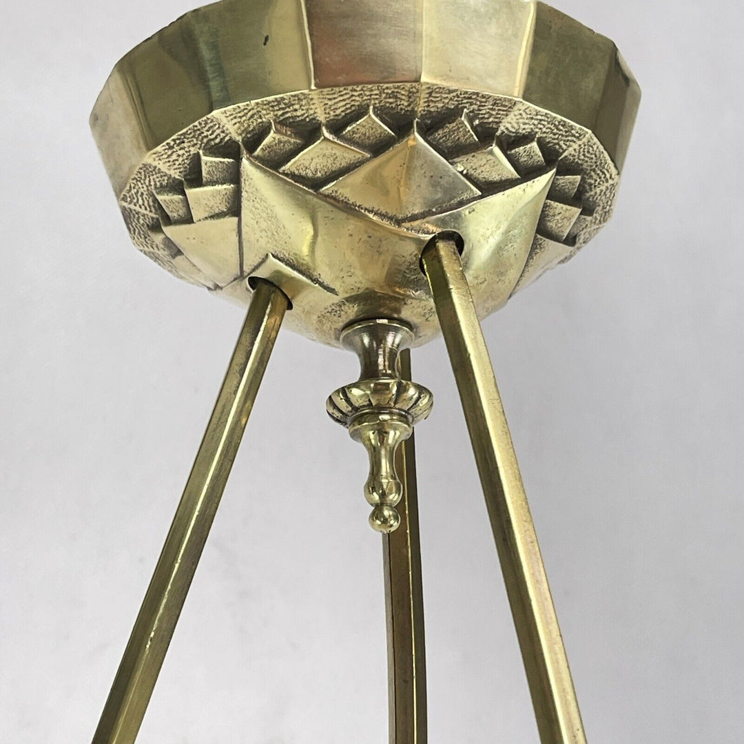 ミューラー兄弟 アールデコ  シャンデリア 吊りランプ 1930年代