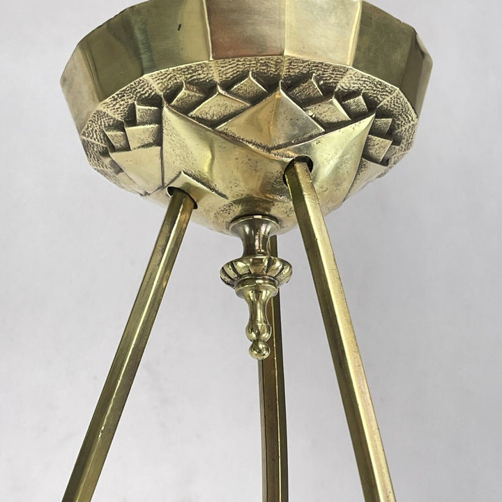 ミューラー兄弟 アールデコ  シャンデリア 吊りランプ 1930年代