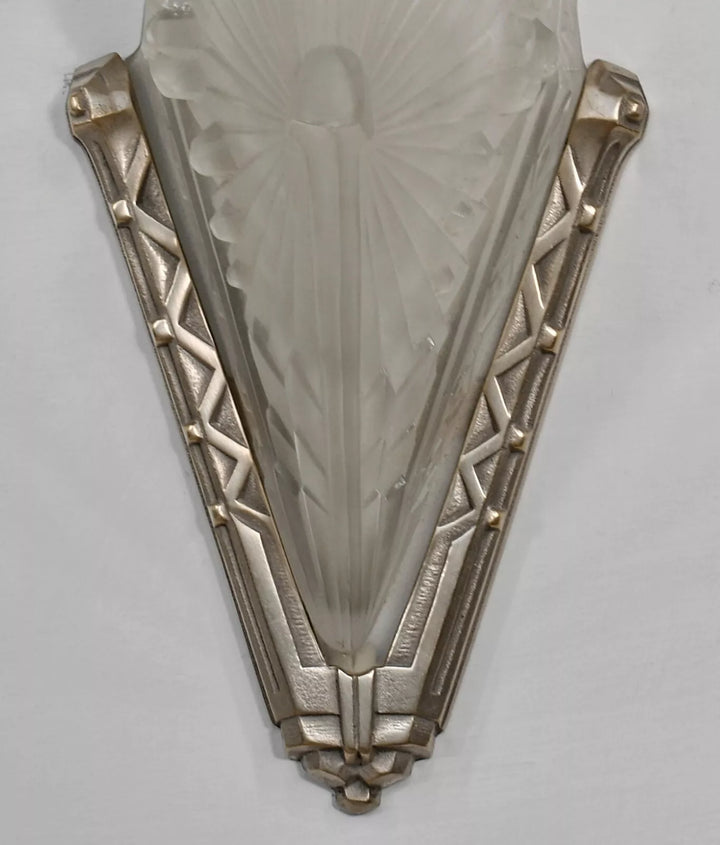 シュナイダー兄弟 フランス製 1930年 アールデコ ウォールランプ（ペア）