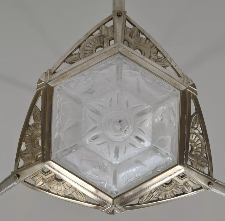 メネディー フランス製 1930年 アールデコ シャンデリア