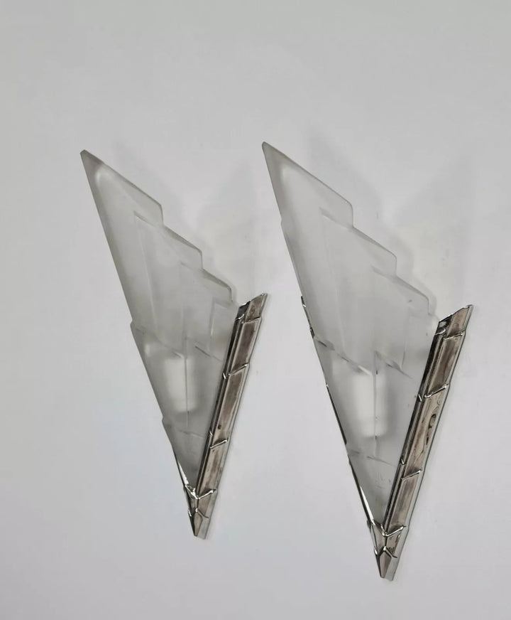 デュゲ＆ジャマン フランス製 アールデコ ウォールランプ（ペア）