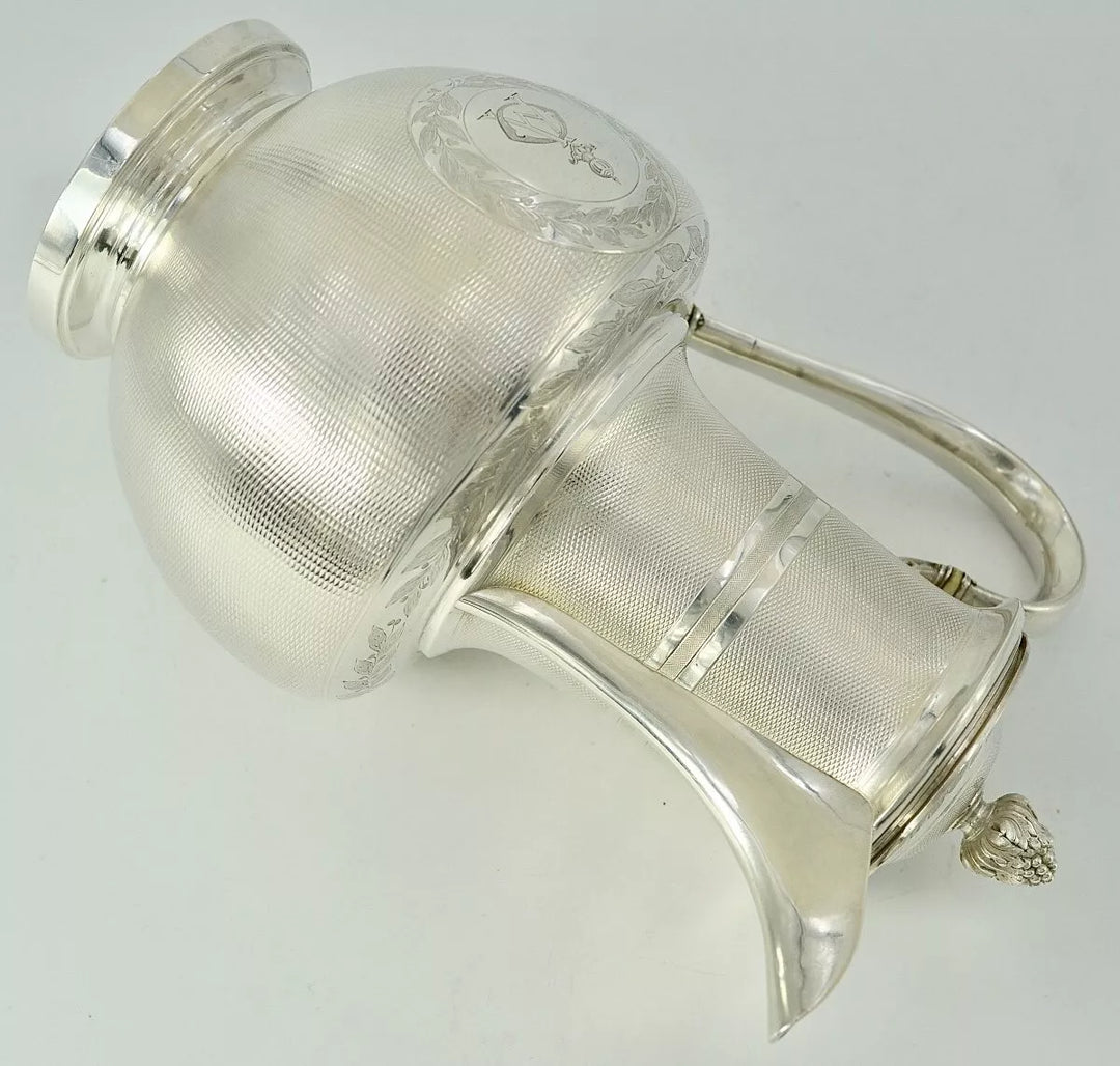 オディオ スターリングシルバー ティーポット ナポレオンIII様式