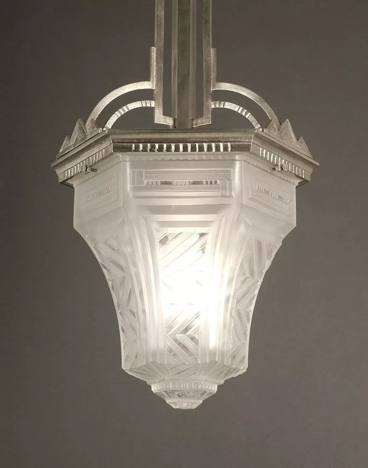 メネディー/ミューラー兄弟 銀青銅 & プレスガラス製 ランタン