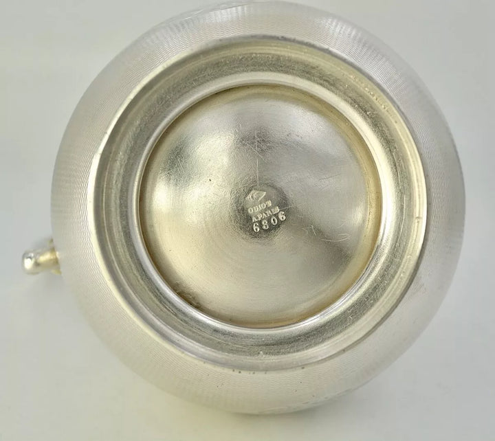 オディオ スターリングシルバー ティーポット ナポレオンIII様式