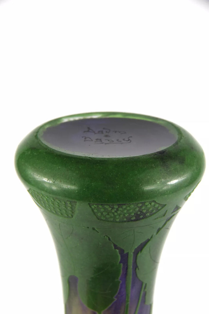 ドーム兄弟（ドームナンシー）スミレの花が描かれた花瓶