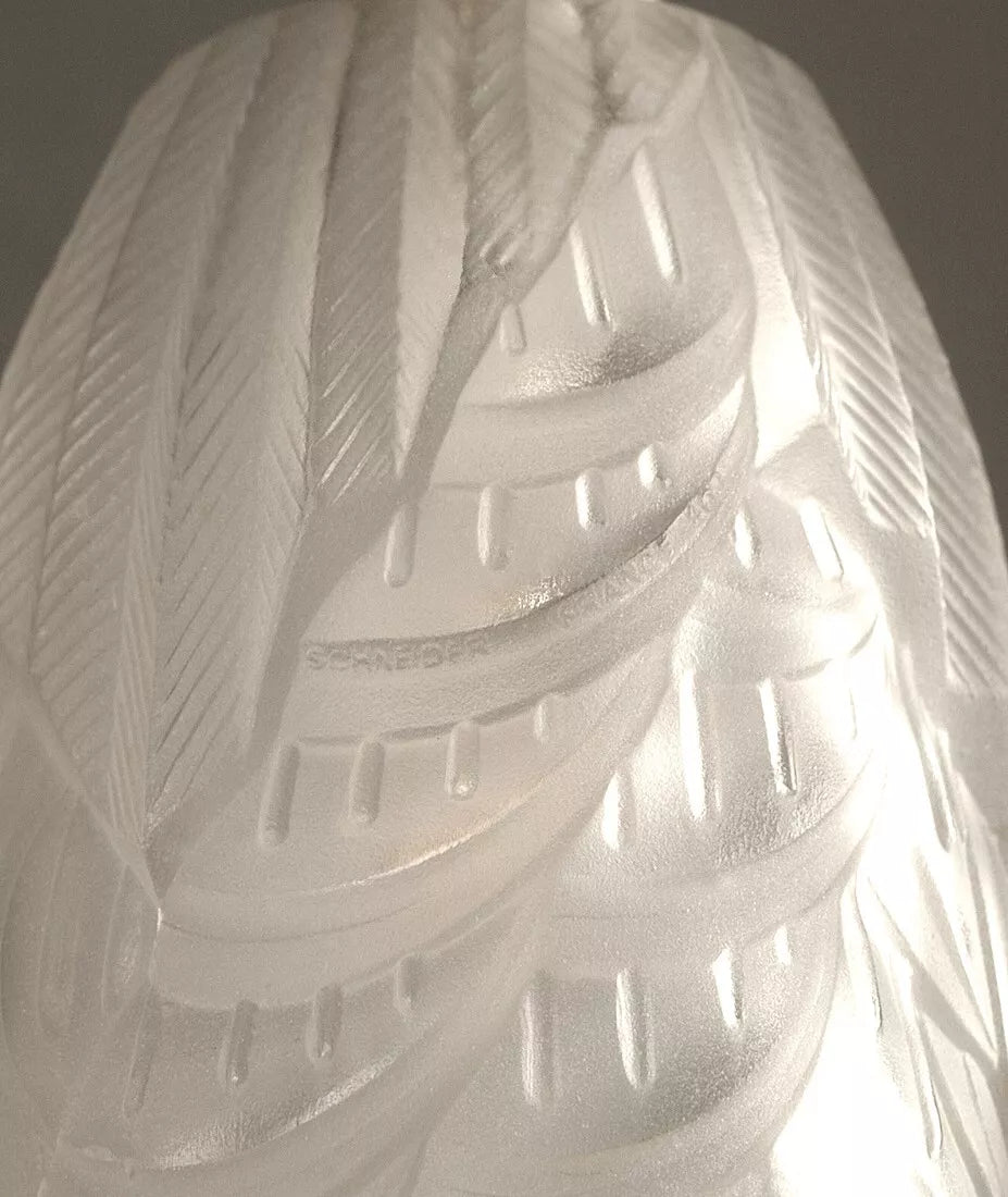 メネディー / シュナイダー 銀青銅 & プレスガラス製 シャンデリア