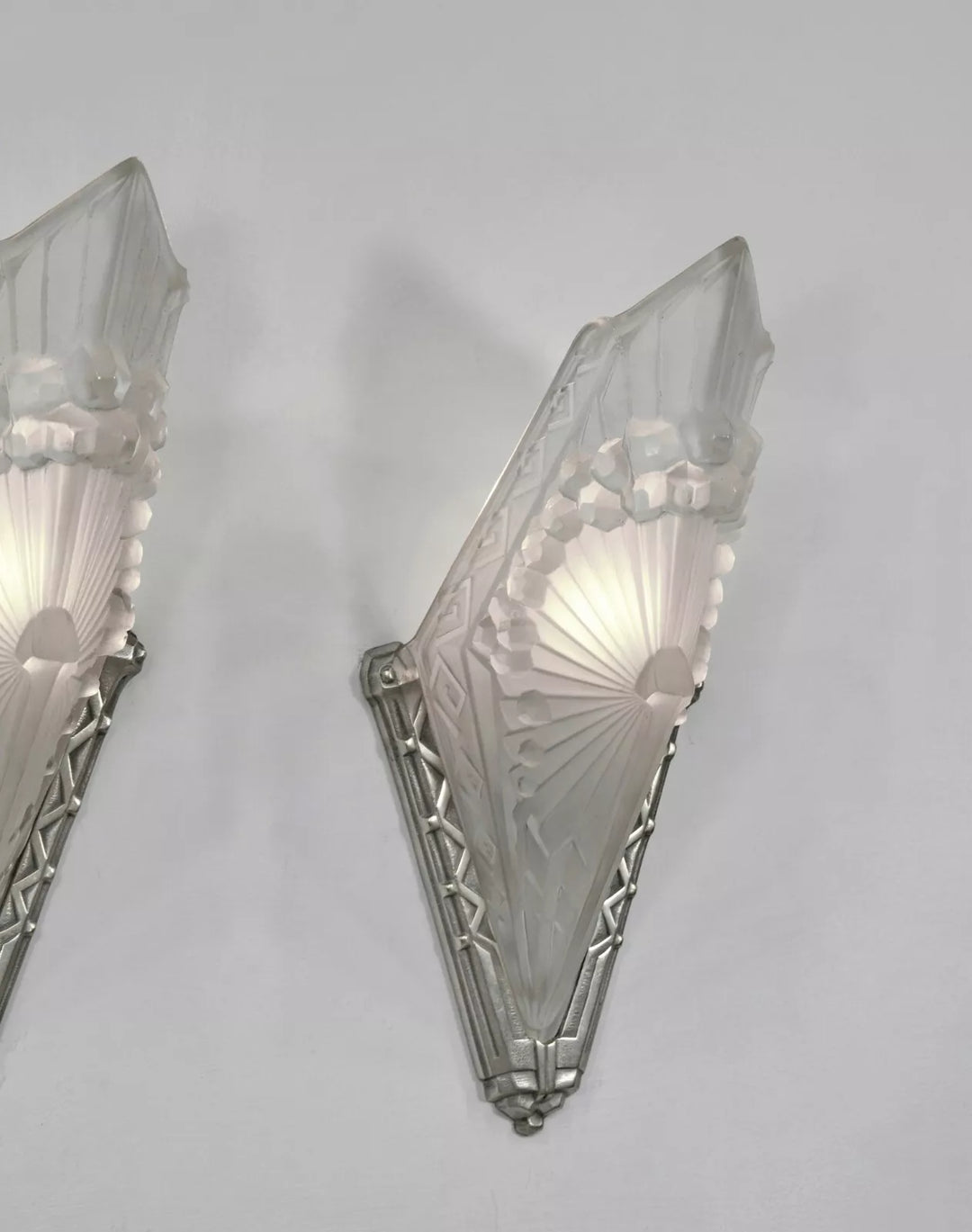 シュナイダー兄弟 フランス製 1930年 アールデコ ウォールランプ（ペア）