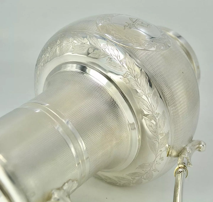 オディオ スターリングシルバー ティーポット ナポレオンIII様式