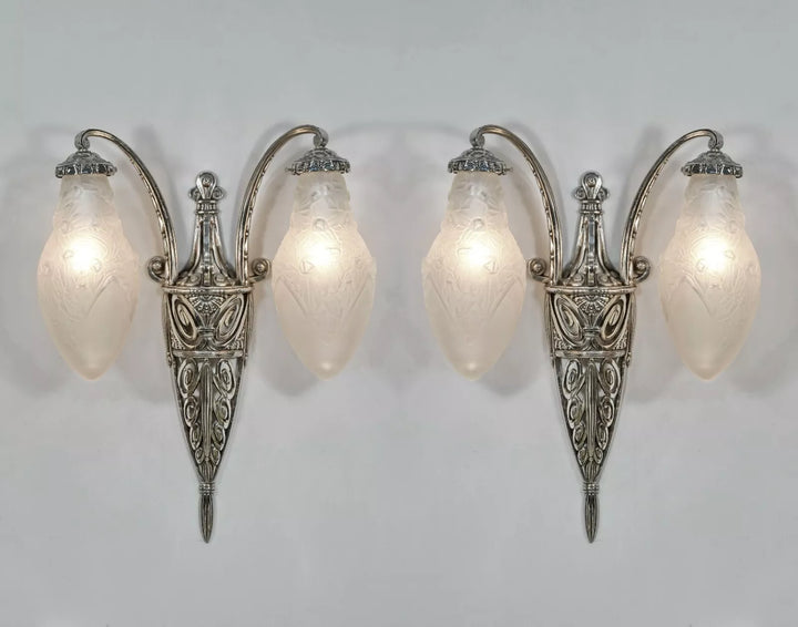 ドラット フランス製 アールデコ ウォールランプ（ペア）