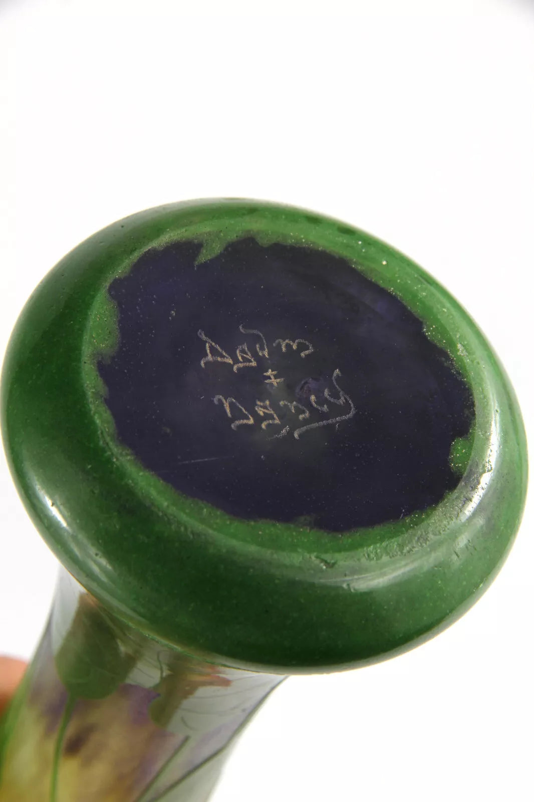 ドーム兄弟（ドームナンシー）スミレの花が描かれた花瓶